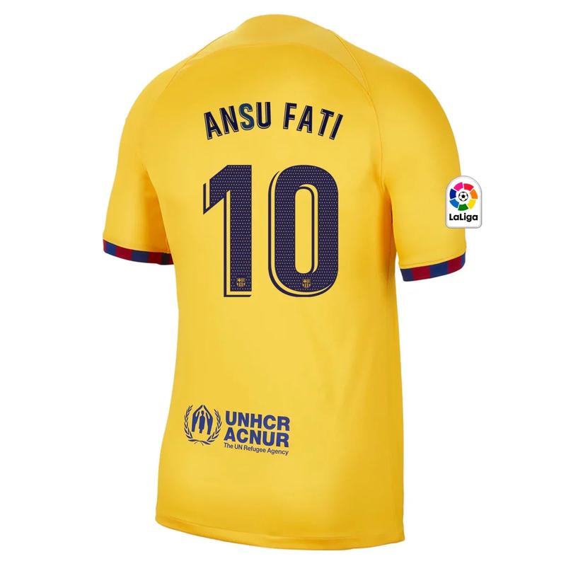 Camiseta Ansu Fati Barcelona 22/23 Senyera IV (Fourth) - Hombre