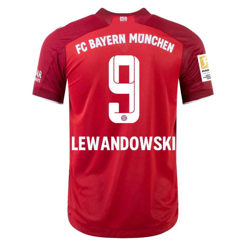 Camiseta Robert Lewandowski Bayern Múnich 21/22 Versión del Jugador I (Home) - Hombre