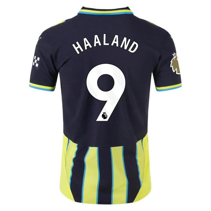 Camiseta Erling Haaland Manchester City 24/25 II (Away) - Hombre Versión del Jugador - Deportiva Passion Equador