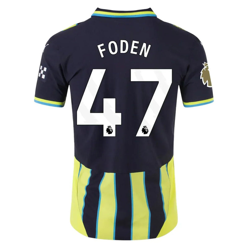 Camiseta Phil Foden Manchester City 24/25 II (Away) - Hombre Versión del Jugador - Deportiva Passion Equador