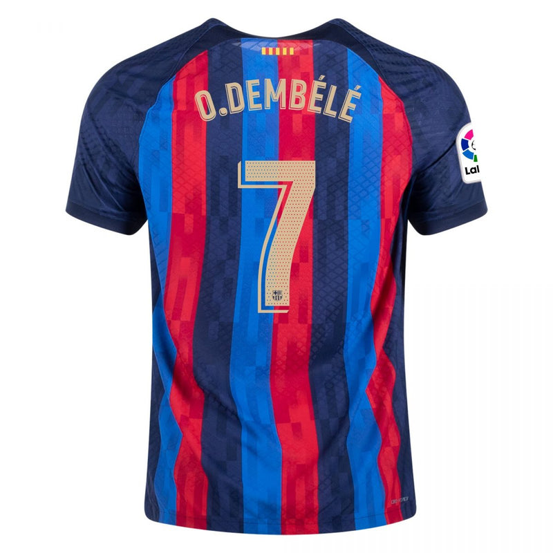 Camiseta Ousmane Dembélé Barcelona 22/23 Versión del Jugador I (Home) - Hombre