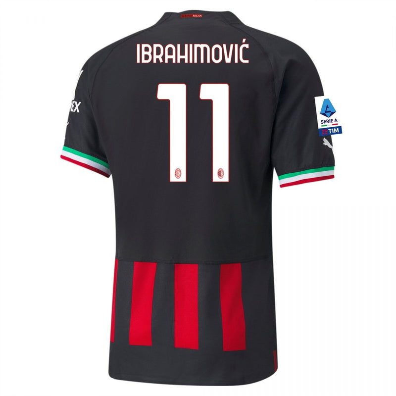 Camiseta Zlatan Ibrahimović AC Milan 22/23 Versión del Jugador I (Home) - Hombre