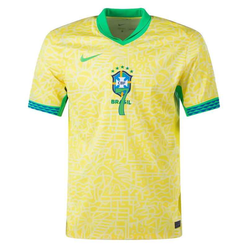 Camiseta Vinicius Jr. Brasil 24/25 Versión del Jugador I (Home) - Hombre