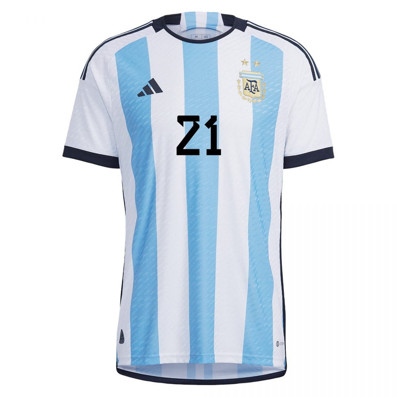 Camiseta Paulo Dybala Argentina 22/23 Versión del Jugador I (Home) - Hombre