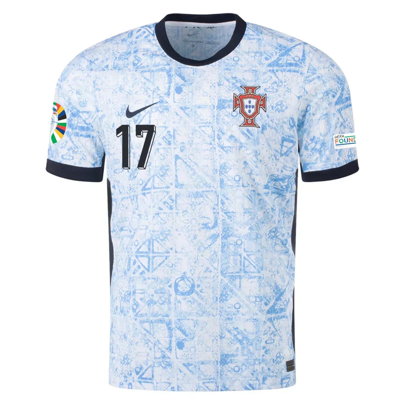 Camiseta Rafael Leão Portugal 24/25 Versión del Jugador II (Away) - Hombre