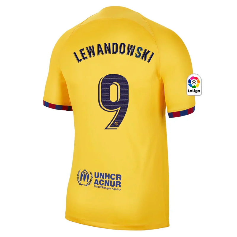 Camiseta Robert Lewandowski Barcelona 22/23 Senyera IV (Fourth) - Hombre