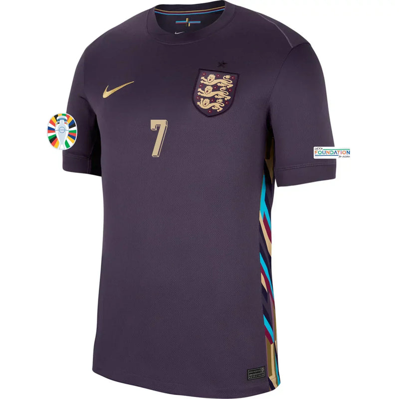 Camiseta Bukayo Saka Inglaterra 24/25 Versión del Jugador II (Away) - Hombre