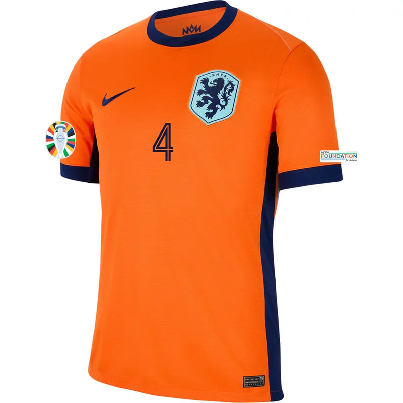 Camiseta Virgil van Dijk Países Bajos 24/25 I (Home) - Hombre