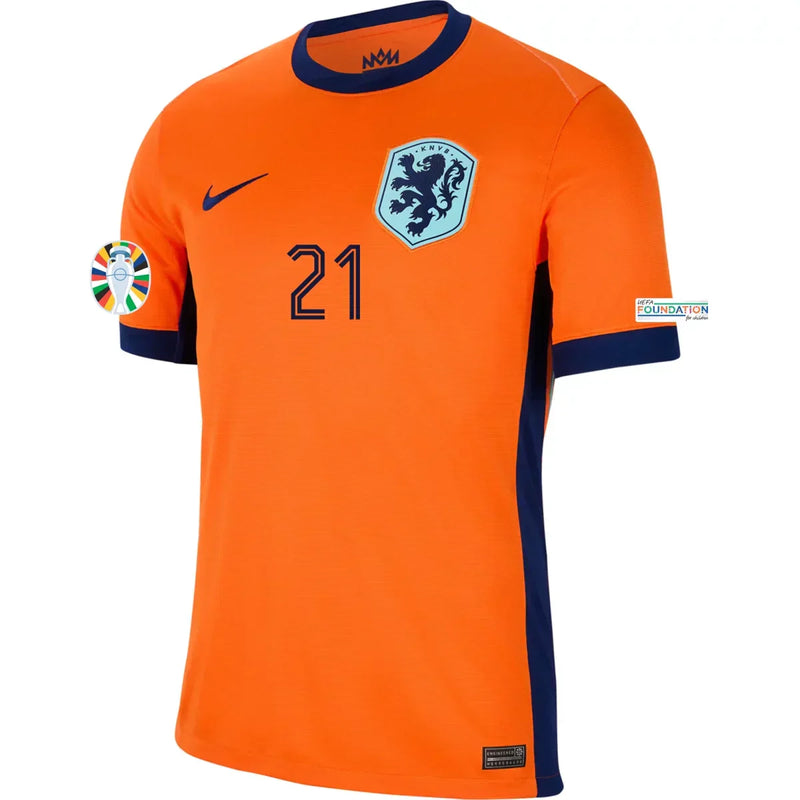 Camiseta Frenkie de Jong Países Bajos 24/25 I (Home) - Hombre