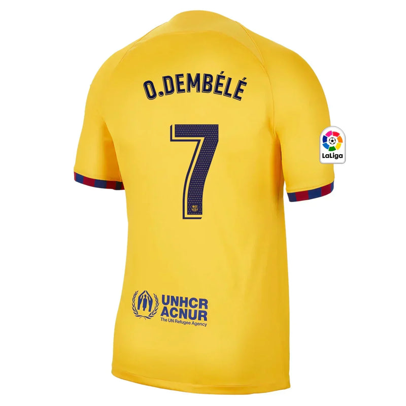 Camiseta Ousmane Dembélé Barcelona 22/23 Senyera IV (Fourth) - Hombre