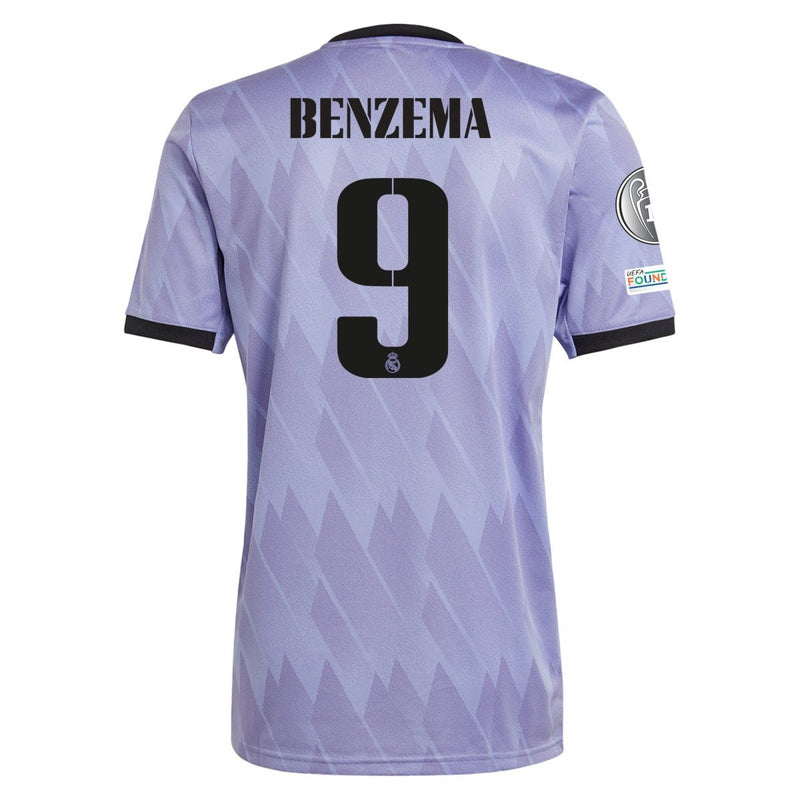 Camiseta Karim Benzema Real Madrid 22/23 Champions League II (Away) - Hombre