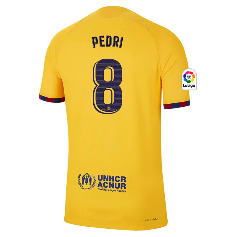 Camiseta Pedri Barcelona 22/23 Versión del Jugador Senyera IV (Fourth) - Hombre