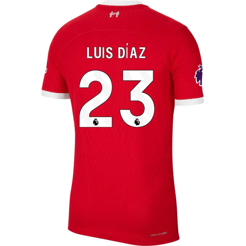 Camiseta Luis Díaz Liverpool 23/24 Versión del Jugador I (Home) - Hombre