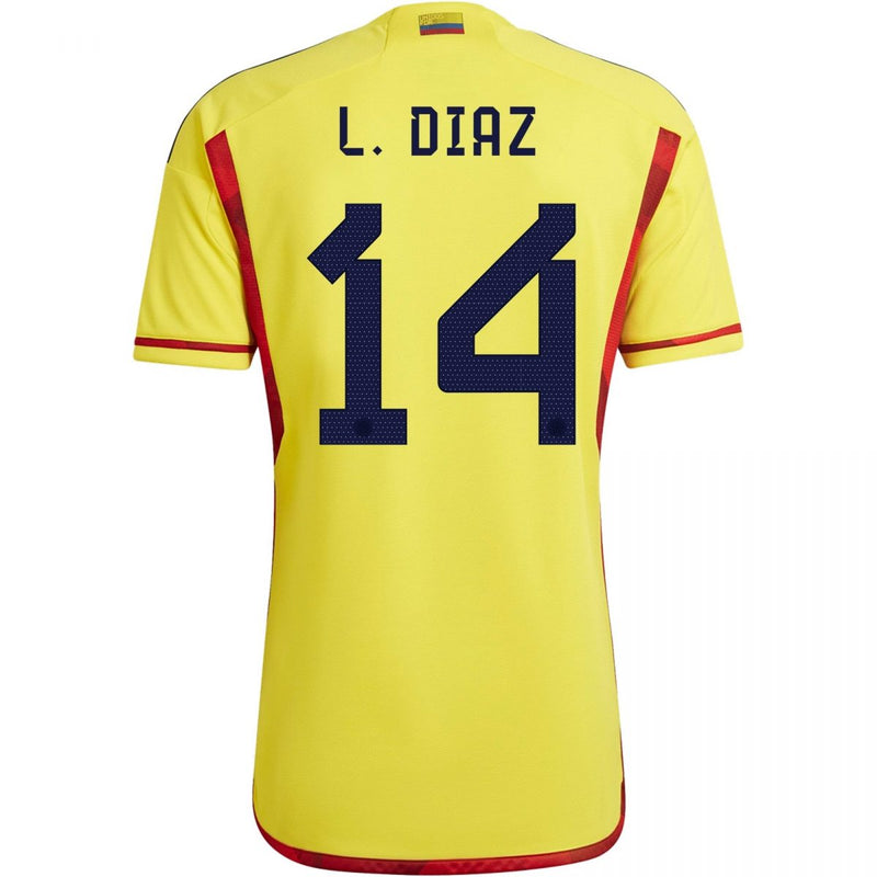 Camiseta Luis Díaz Colombia 22/23 I (Home) - Hombre