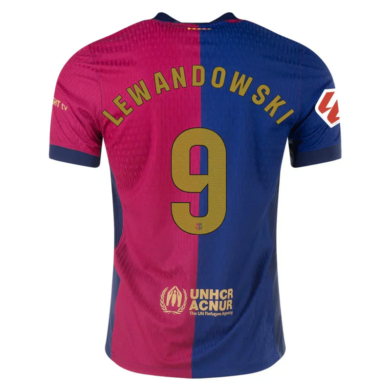 Camiseta Robert Lewandowski Barcelona 24/25 Versión del Jugador I (Home) - Hombre