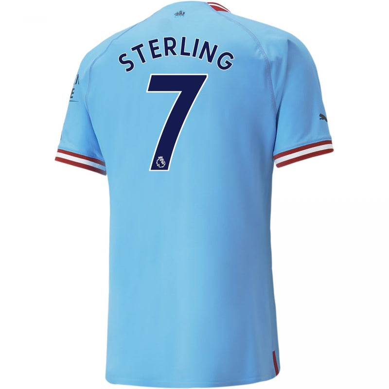 Camiseta Raheem Sterling Manchester City 22/23 Versión del Jugador I (Home) - Hombre