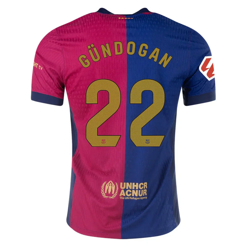 Camiseta Ilkay Gündoğan Barcelona 24/25 Versión del Jugador I (Home) - Hombre