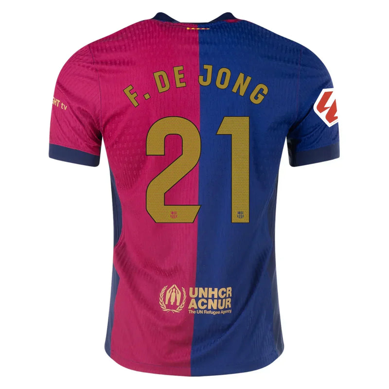 Camiseta Frenkie de Jong Barcelona 24/25 Versión del Jugador I (Home) - Hombre