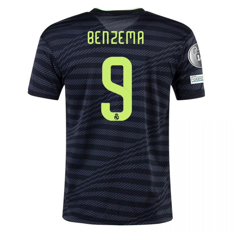 Camiseta Karim Benzema Real Madrid 22/23 Champions League III (Third) - Hombre