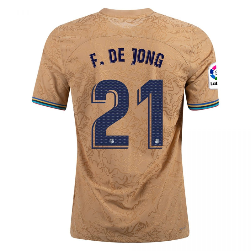 Camiseta Frenkie de Jong Barcelona 22/23 Versión del Jugador II (Away) - Hombre