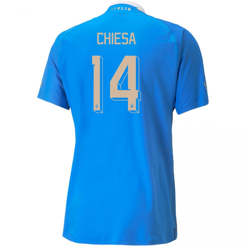 Camiseta Federico Chiesa Italia 22/23 Versión del Jugador I (Home) - Hombre