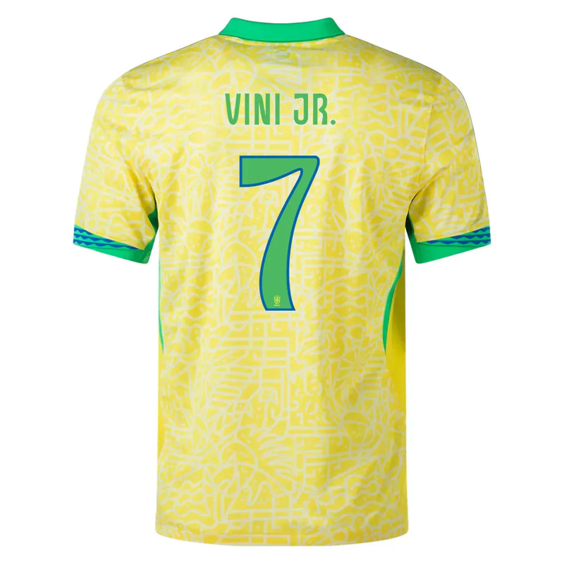 Camiseta Vinicius Jr. Brasil 24/25 Versión del Jugador I (Home) - Hombre