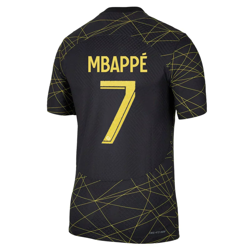 Camiseta Kylian Mbappé Paris Saint-Germain (PSG) 22/23 Versión del Jugador IV (Fourth) - Hombre