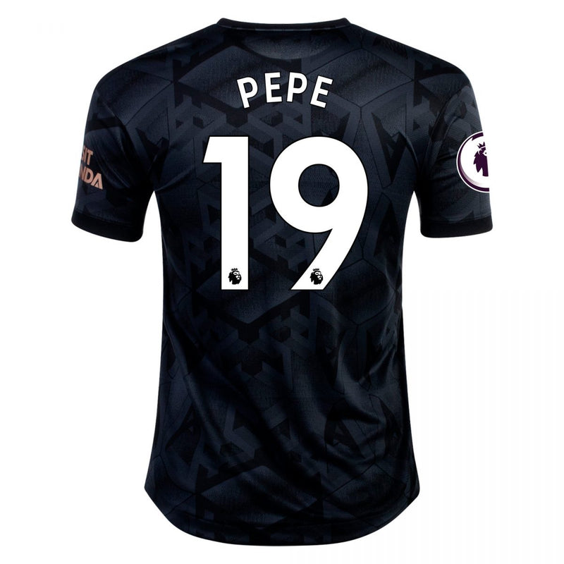 Camiseta Nicolas Pépé Arsenal 22/23 Versión del Jugador II (Away) - Hombre