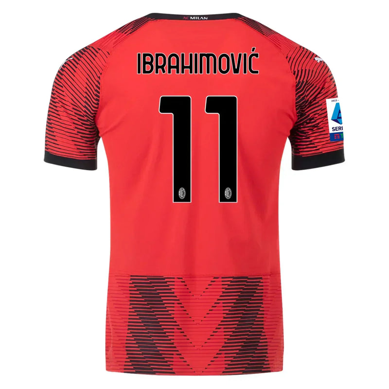 Camiseta Zlatan Ibrahimović AC Milan 23/24 Versión del Jugador I (Home) - Hombre