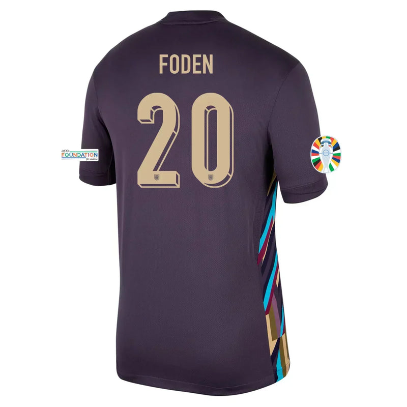 Camiseta Phil Foden Inglaterra 24/25 Versión del Jugador II (Away) - Hombre