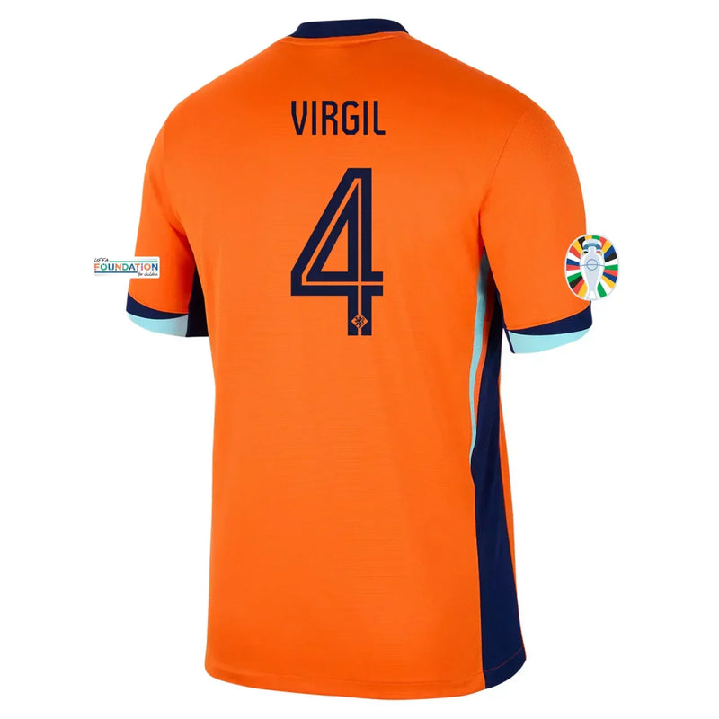 Camiseta Virgil van Dijk Países Bajos 24/25 I (Home) - Hombre