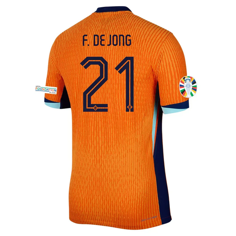 Camiseta Frenkie de Jong Países Bajos 24/25 Versión del Jugador I (Home) - Hombre