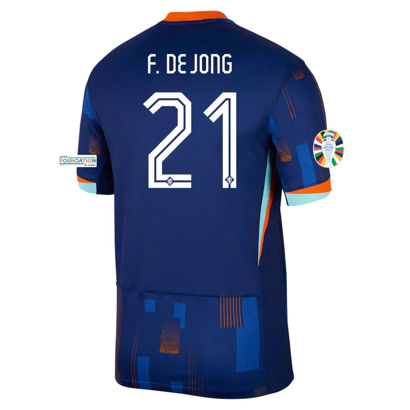 Camiseta Frenkie de Jong Países Bajos 24/25 II (Away) - Hombre