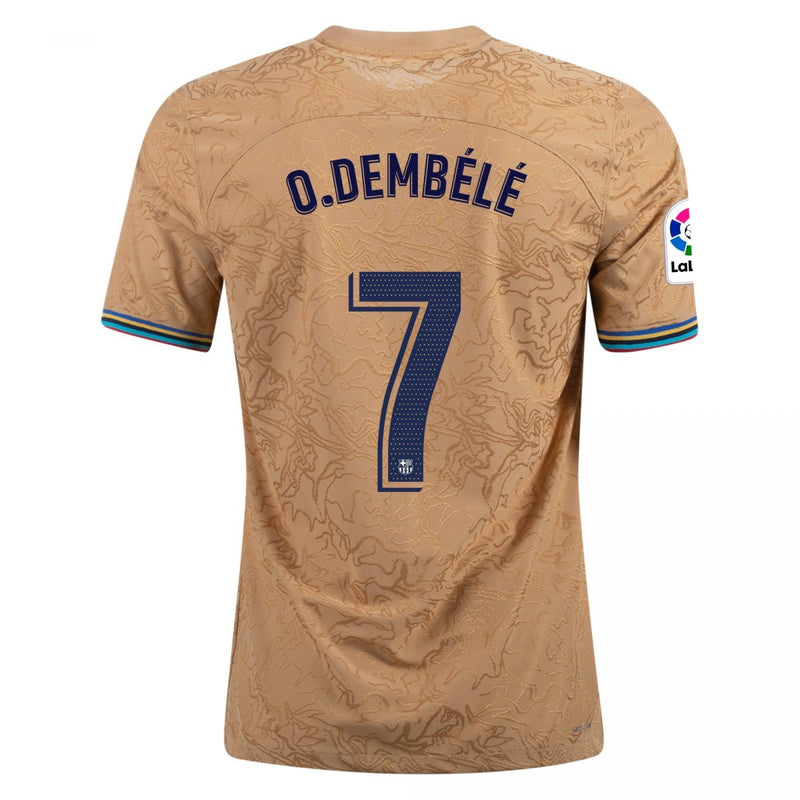 Camiseta Ousmane Dembélé Barcelona 22/23 Versión del Jugador II (Away) - Hombre