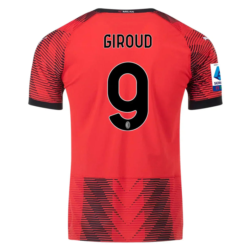 Camiseta Olivier Giroud AC Milan 23/24 Versión del Jugador I (Home) - Hombre