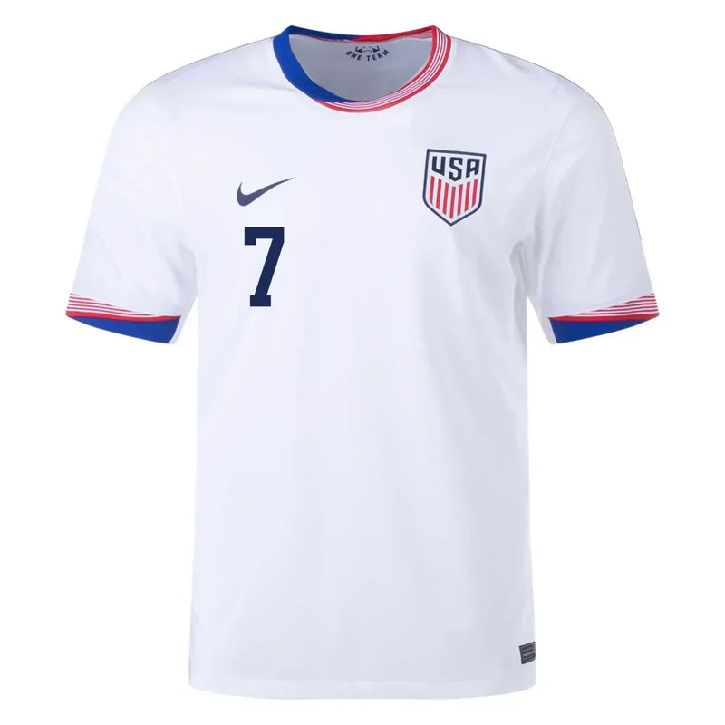 Camiseta Giovanni Reyna Estados Unidos 24/25 I (Home) - Hombre