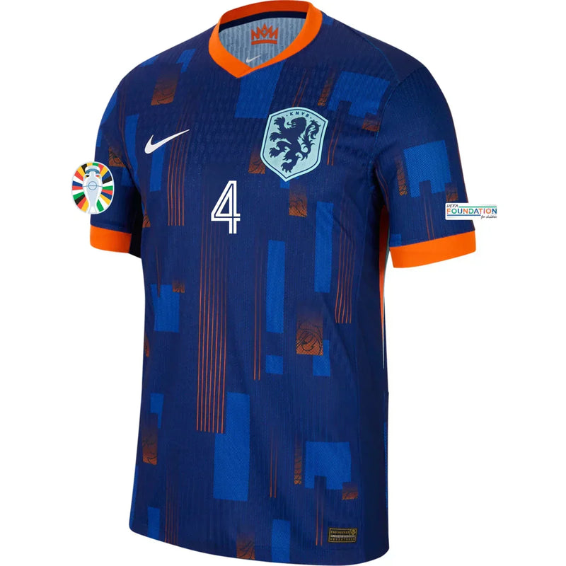 Camiseta Virgil van Dijk Países Bajos 24/25 II (Away) - Hombre